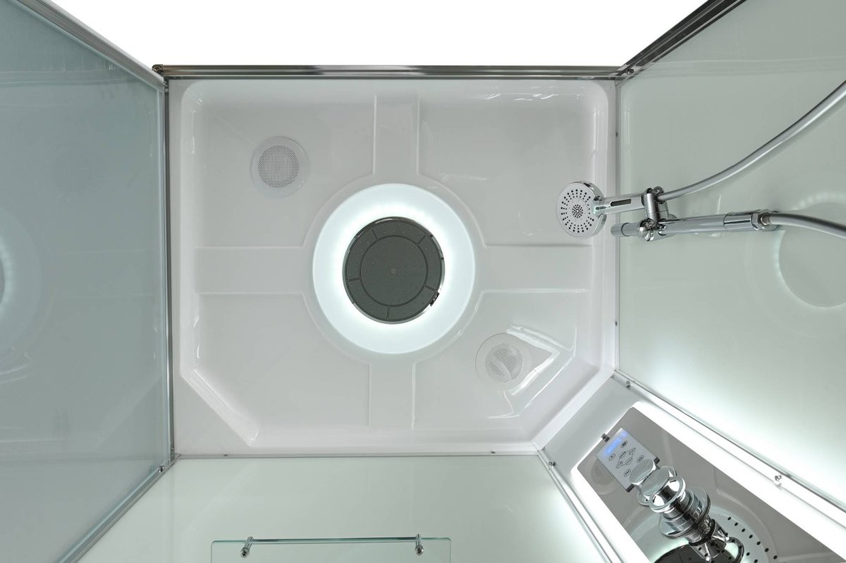 Душевая кабина Avacan K2810LED AVA 100x80 LED, стекла прозрачные, профиль хром Душевая кабина Avacan K2810LED AVA 100x80 LED, стекла прозрачные, профиль хром
