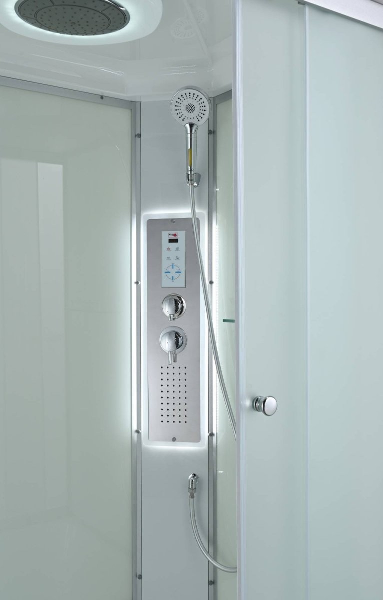 Душевая кабина Avacan C3012LLED AVA 120x80 LED, левая, стекла матовые, профиль хром Душевая кабина Avacan C3012LLED AVA 120x80 LED, левая, стекла матовые, профиль хром