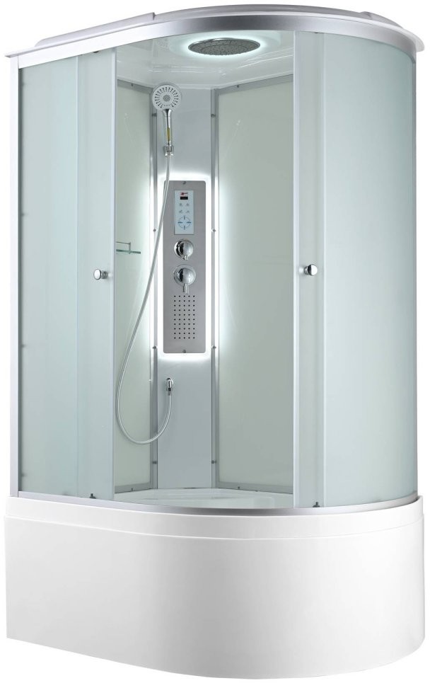 Душевая кабина Avacan C5012LLED AVA 120x80 LED, левая, стекла матовые, профиль хром Душевая кабина Avacan C5012LLED AVA 120x80 LED, левая, стекла матовые, профиль хром