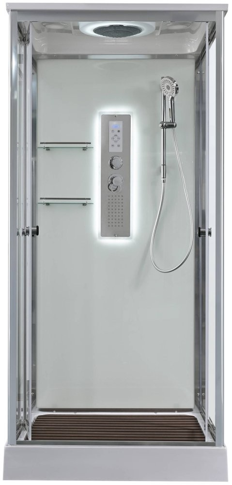 Душевая кабина Avacan V2080LED AVA 80x80 LED, стекла прозрачные, профиль хром Душевая кабина Avacan V2080LED AVA 80x80 LED, стекла прозрачные, профиль хром