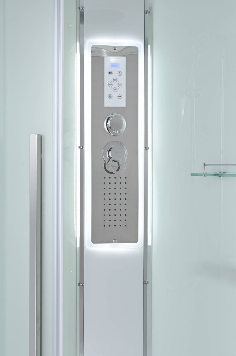 Душевая кабина Avacan KD2911LED AVA 110x90 LED, стекла матовые, профиль хром Душевая кабина Avacan KD2911LED AVA 110x90 LED, стекла матовые, профиль хром