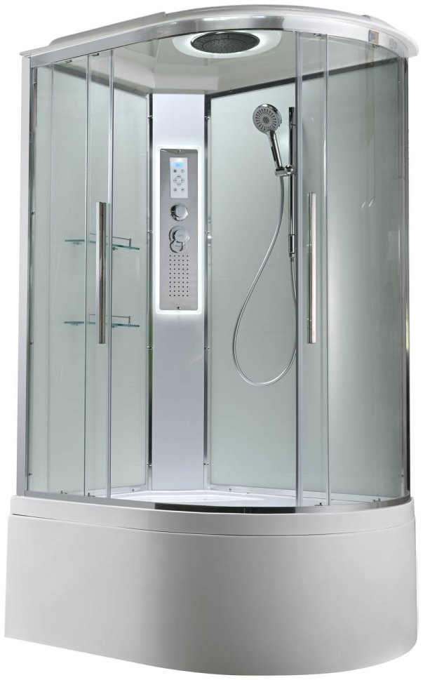 Душевая кабина Avacan EM5812LLEDT AVA 120x80 левая, LED, стекла прозрачные, профиль хром Душевая кабина Avacan EM5812LLEDT AVA 120x80 левая, LED, стекла прозрачные, профиль хром
