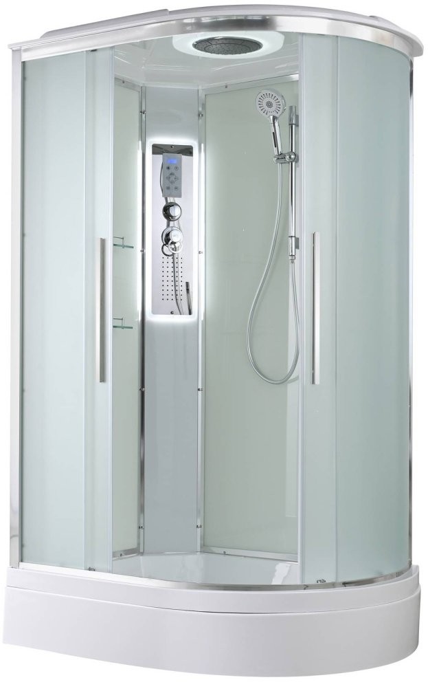 Душевая кабина Avacan EM3912LLED AVA 120x90 левая, LED, стекла матовые, профиль хром Душевая кабина Avacan EM3912LLED AVA 120x90 левая, LED, стекла матовые, профиль хром