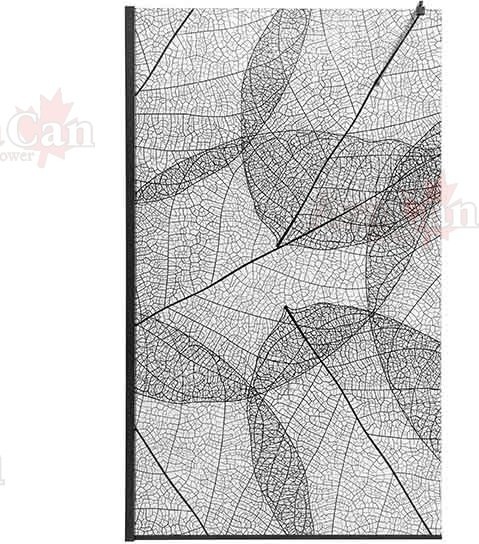 Душевая стенка Avacan MB100MT AVA 100x200 стекла матовые с рисунком, профиль черный Душевая стенка Avacan MB100MT AVA 100x200 стекла матовые с рисунком, профиль черный