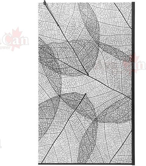 Душевая стенка Avacan MB100MT AVA 100x200 стекла матовые с рисунком, профиль черный Душевая стенка Avacan MB100MT AVA 100x200 стекла матовые с рисунком, профиль черный