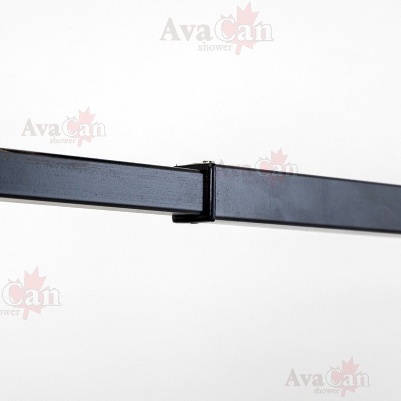 Душевая стенка Avacan LB110MT AVA 110x200 стекла матовые с рисунком, профиль черный Душевая стенка Avacan LB110MT AVA 110x200 стекла матовые с рисунком, профиль черный
