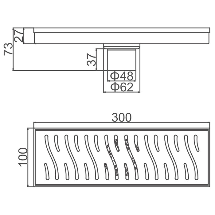 Душевой трап Gerhans K81410C-30 бронза Душевой трап Gerhans K81410C-30 бронза