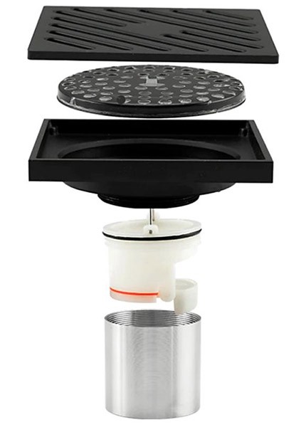 Душевой трап Gappo G81050-6 черный Душевой трап Gappo G81050-6 черный