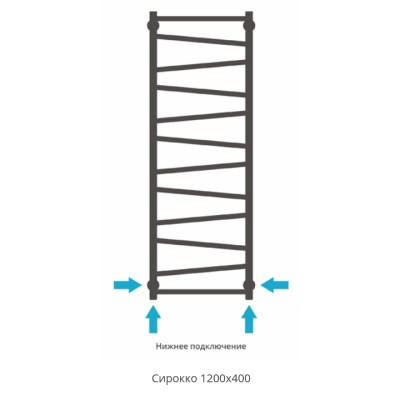 Полотенцесушитель водяной Сунержа Сирокко 120x40 / 00-0253-1240 Полотенцесушитель водяной Сунержа Сирокко 120x40 / 00-0253-1240