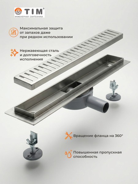 Трап для душа Tim BAD537002 Трап для душа Tim BAD537002