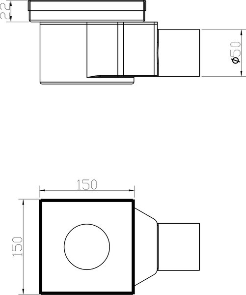 Трап для душа Lauter 214001-G1H 150x150 (хром) Трап для душа Lauter 214001-G1H 150x150 (хром)