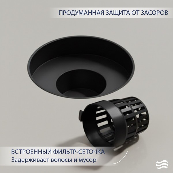 Трап для душа Lauter 21Е032MB (черный матовый) Трап для душа Lauter 21Е032MB (черный матовый)