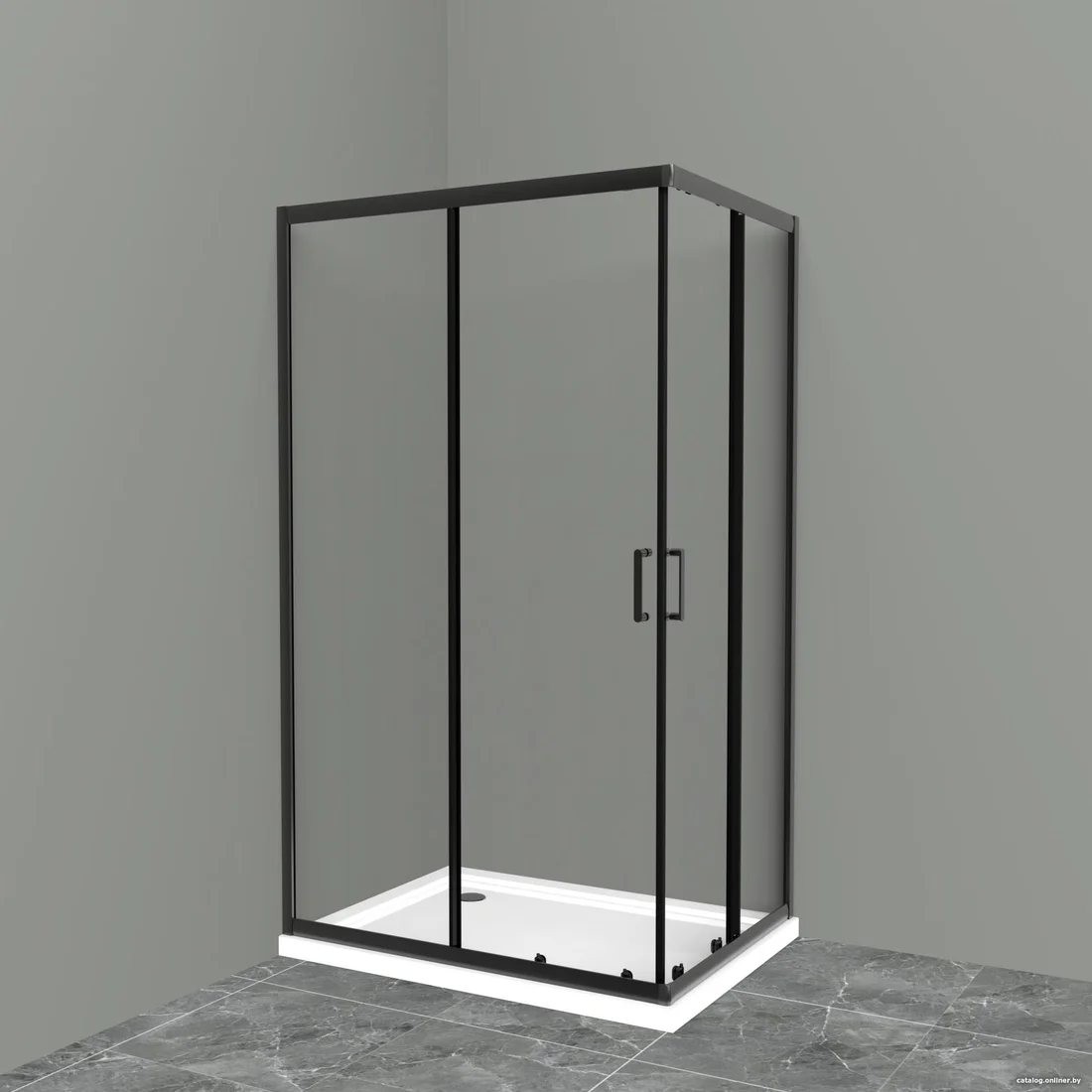 Душевой уголок BelBagno UNO-195-AH-2-120/100-C-NERO Душевой уголок BelBagno UNO-195-AH-2-120/100-C-NERO