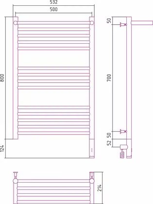 Полотенцесушитель электрический Сунержа Богема 3.0 80x50 / 31-5807-8050 (с полкой) Полотенцесушитель электрический Сунержа Богема 3.0 80x50 / 31-5807-8050 (с полкой)