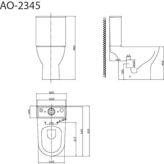 Унитаз напольный Triton-Pro Astro AO-2345 38,5x61,0 безободковый SoftClose Унитаз напольный Triton-Pro Astro AO-2345 38,5x61,0 безободковый SoftClose