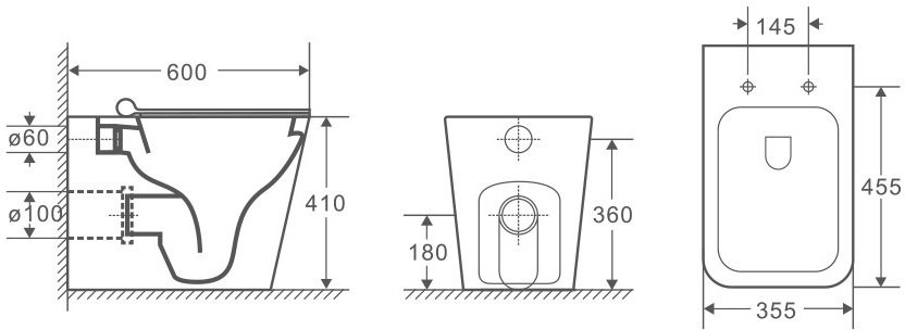 Унитаз подвесной Grossman GR-4414S 60x35,5 сиденье Duroplast с микролифтом Унитаз подвесной Grossman GR-4414S 60x35,5 сиденье Duroplast с микролифтом