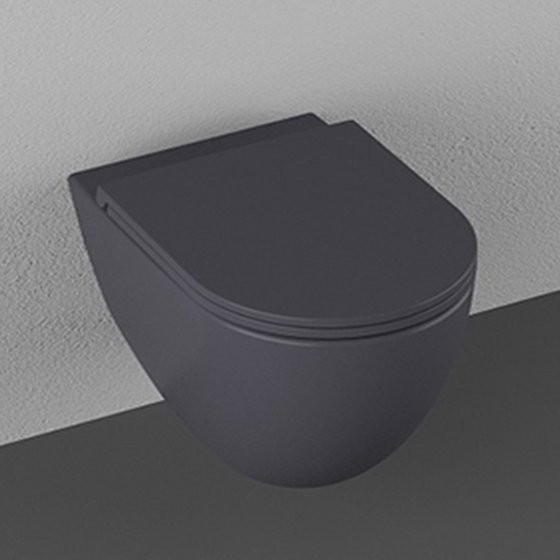 Унитаз подвесной Isvea Infinity Clearim Plus 10NF02001 36,5x53 безободковый антрацит Унитаз подвесной Isvea Infinity Clearim Plus 10NF02001 36,5x53 безободковый антрацит