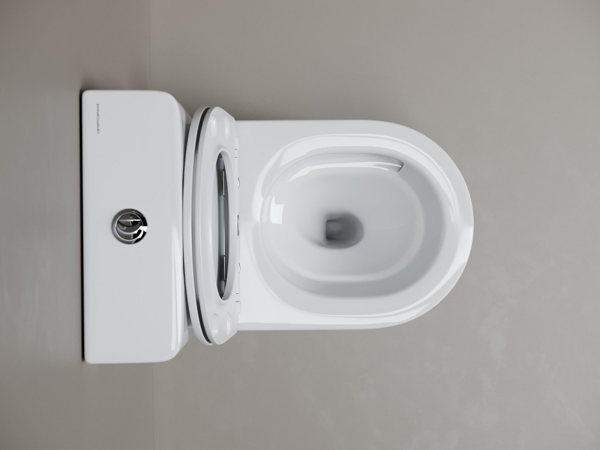 Унитаз-компакт CeramicaNova Mia Tornado 36x60 сиденье микролифт, белый Унитаз-компакт CeramicaNova Mia Tornado 36x60 сиденье микролифт, белый