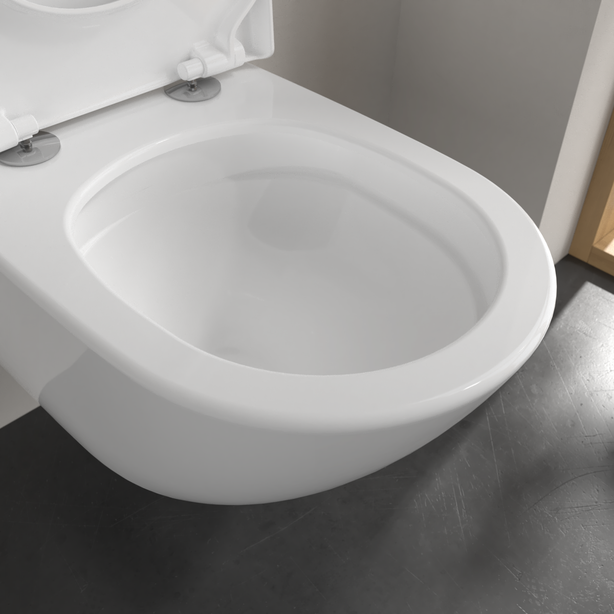 Унитаз подвесной Villeroy & Boch Subway 3.0 4670TSR1 с крышкой дюропласт SoftClose Унитаз подвесной Villeroy & Boch Subway 3.0 4670TSR1 с крышкой дюропласт SoftClose
