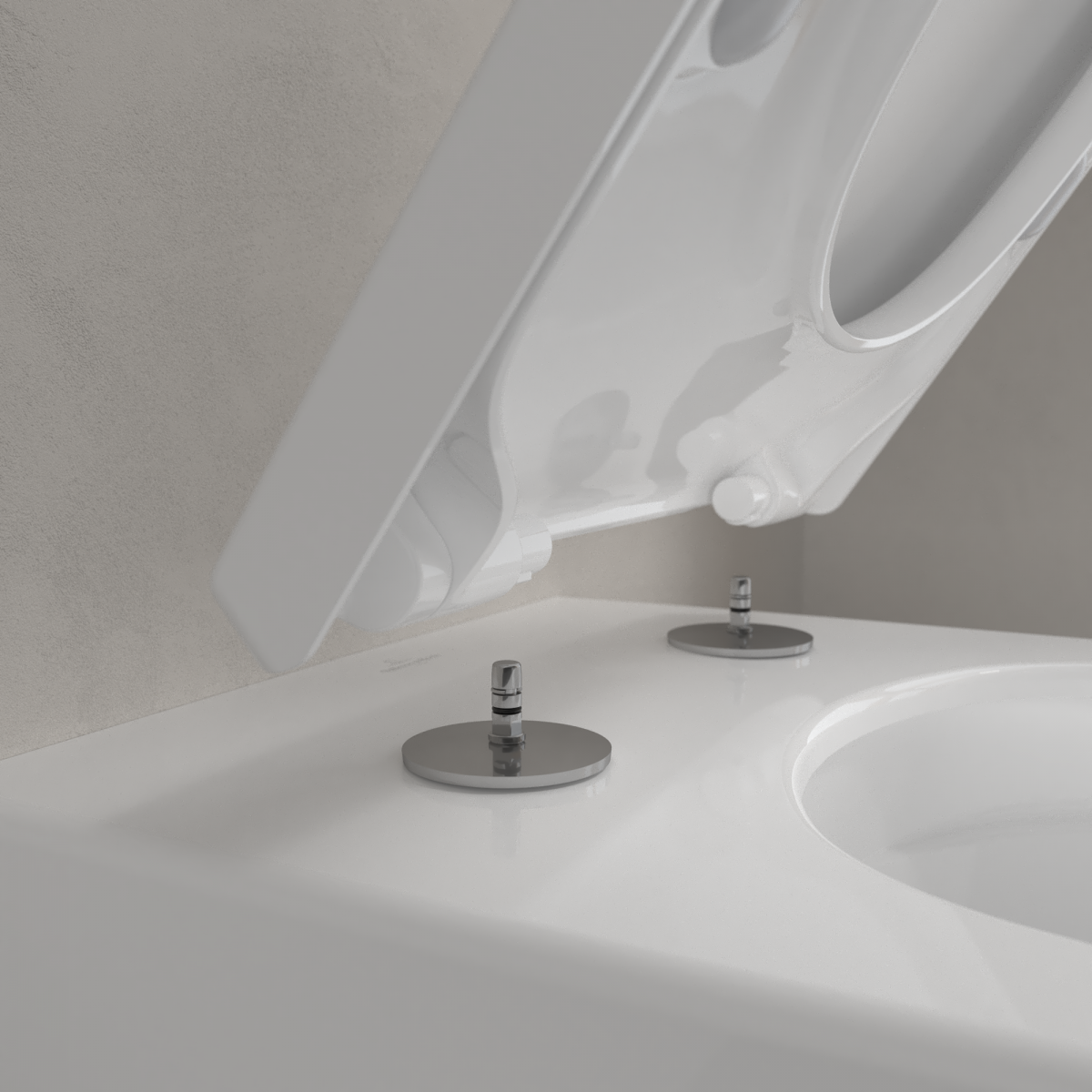 Унитаз подвесной Villeroy & Boch Subway 3.0 4670TSR1 с крышкой дюропласт SoftClose Унитаз подвесной Villeroy & Boch Subway 3.0 4670TSR1 с крышкой дюропласт SoftClose