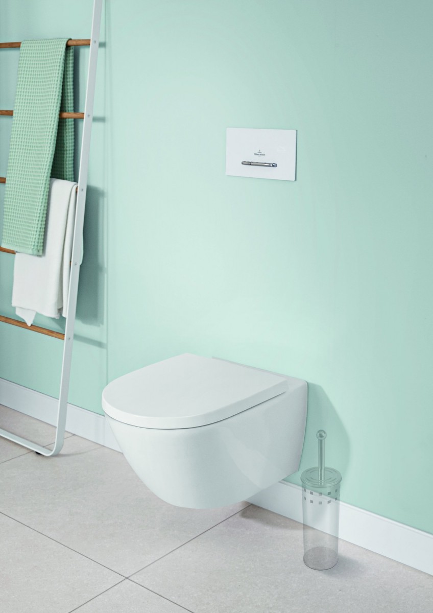 Унитаз подвесной Villeroy & Boch Subway 3.0 4670TSR1 с крышкой дюропласт SoftClose Унитаз подвесной Villeroy & Boch Subway 3.0 4670TSR1 с крышкой дюропласт SoftClose
