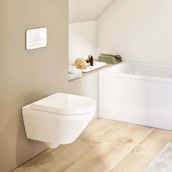 Унитаз подвесной Villeroy & Boch Architectura TwistFlush 4694CL01 с крышкой дюропласт SoftClose Унитаз подвесной Villeroy & Boch Architectura TwistFlush 4694CL01 с крышкой дюропласт SoftClose