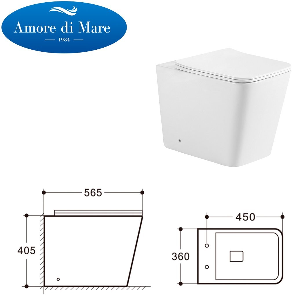 Унитаз приставной Amore di Mare Brenta PR700 36x56,5 сиденье Duroplast, микролифт Унитаз приставной Amore di Mare Brenta PR700 36x56,5 сиденье Duroplast, микролифт