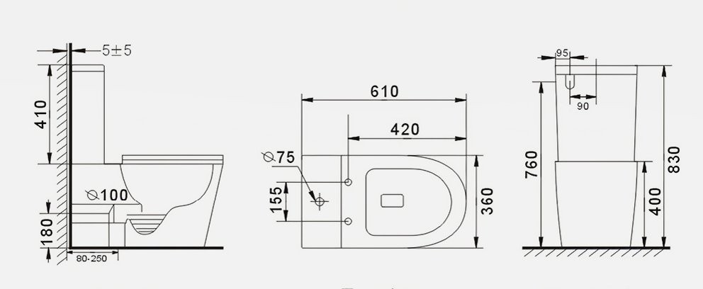 Унитаз напольный Gid Tr2179BL 36x61 безободковый микролифт дюропласт черный глянцевый Унитаз напольный Gid Tr2179BL 36x61 безободковый микролифт дюропласт черный глянцевый