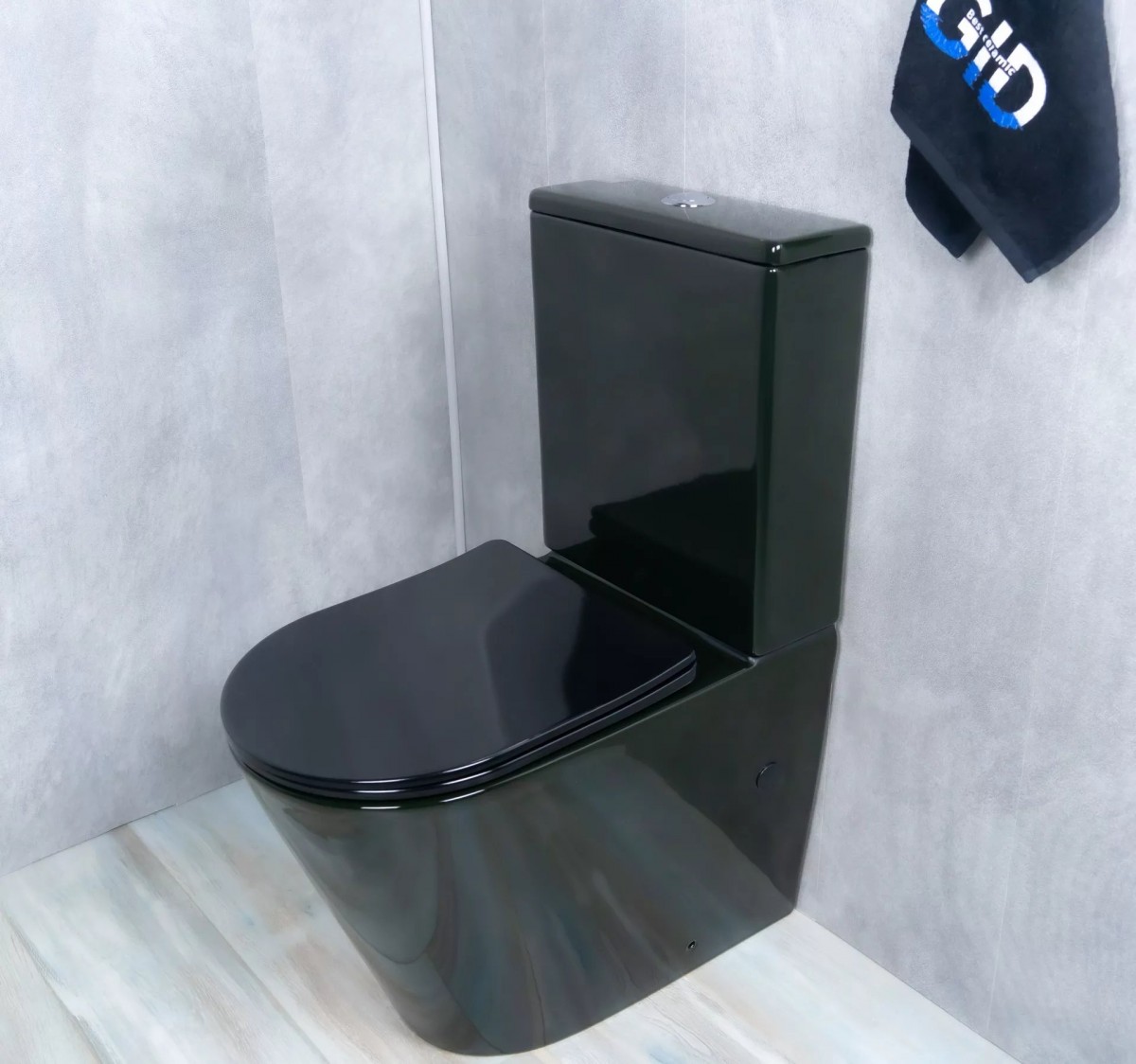 Унитаз напольный Gid Tr2179BL 36x61 безободковый микролифт дюропласт черный глянцевый Унитаз напольный Gid Tr2179BL 36x61 безободковый микролифт дюропласт черный глянцевый