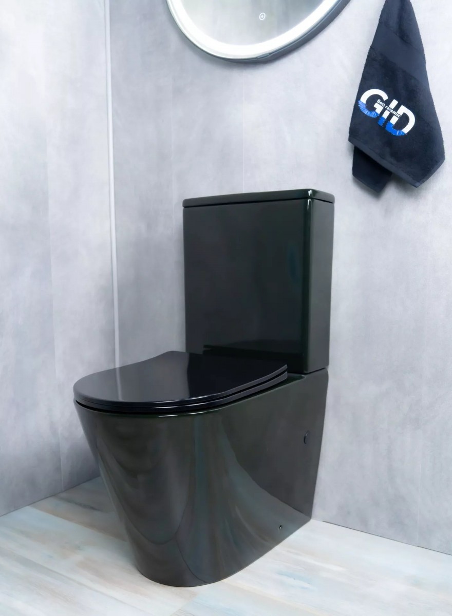 Унитаз напольный Gid Tr2179BL 36x61 безободковый микролифт дюропласт черный глянцевый Унитаз напольный Gid Tr2179BL 36x61 безободковый микролифт дюропласт черный глянцевый