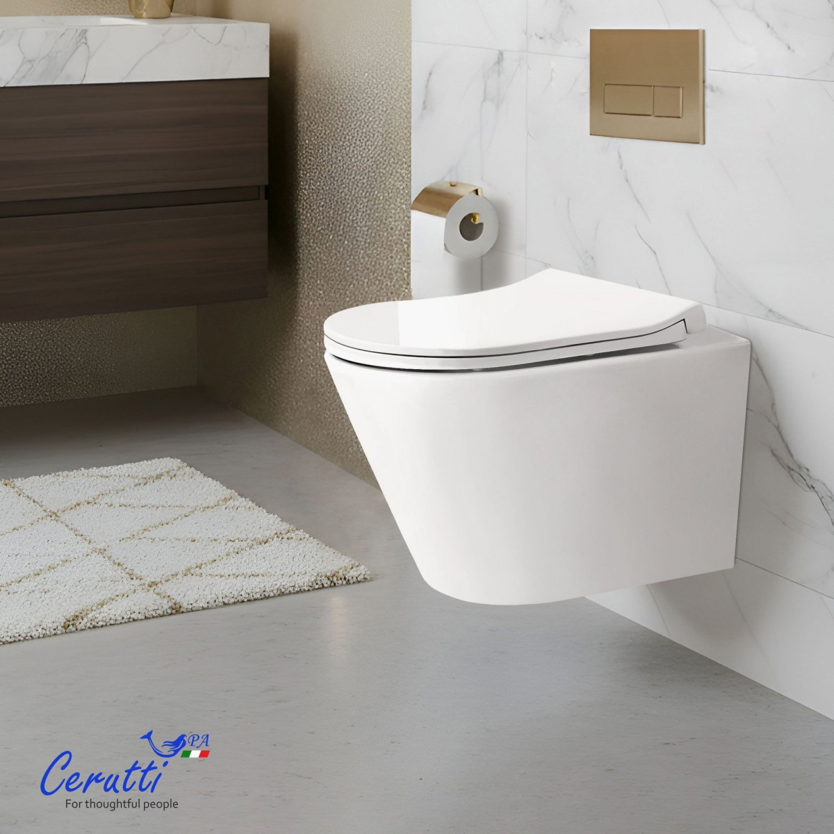 Унитаз подвесной Ceruttispa IRENEO Aria Tornado CT12148 35,5x42 сиденье дюропласт, белый глянец Унитаз подвесной Ceruttispa IRENEO Aria Tornado CT12148 35,5x42 сиденье дюропласт, белый глянец