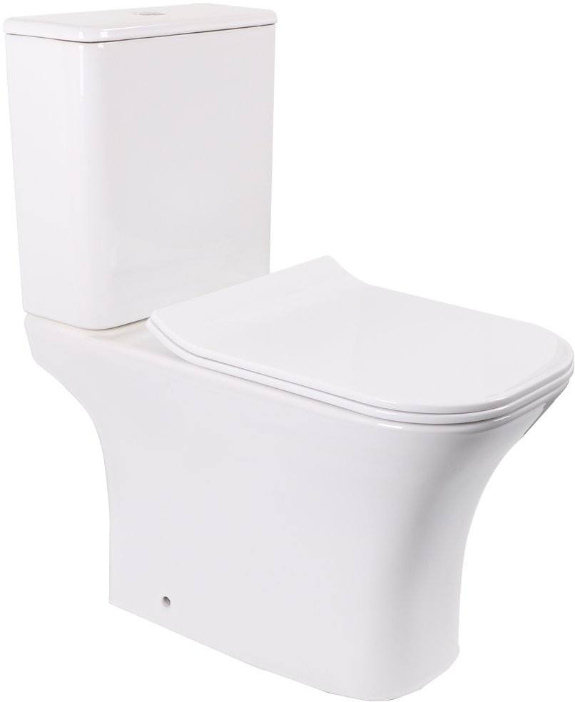 Напольный унитаз CeruttiSpa Vettore 34,5x66,5 безободковый SoftClose Напольный унитаз CeruttiSpa Vettore 34,5x66,5 безободковый SoftClose