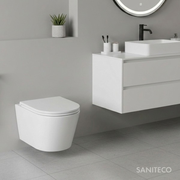 Унитаз подвесной Saniteco Tornado KW-9005WT Унитаз подвесной Saniteco Tornado KW-9005WT