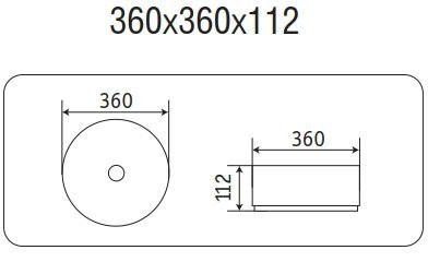 Умывальник накладной CeramaLux GL03A прозрачный Умывальник накладной CeramaLux GL03A прозрачный
