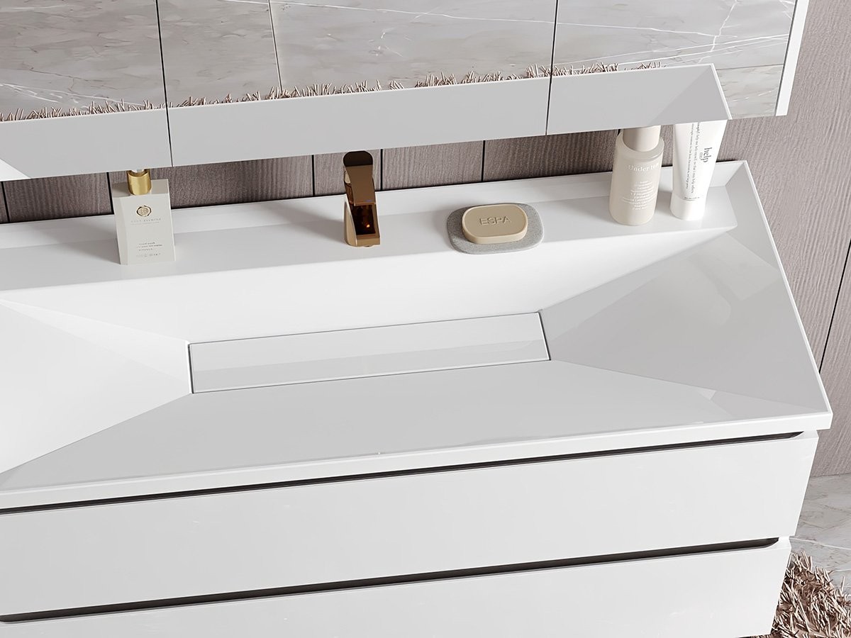 Умывальник Белюкс Фаворит 1000 Белый матовый (18), Solid Surface, без отверстия под смеситель Умывальник Белюкс Фаворит 1000 Белый матовый (18), Solid Surface, без отверстия под смеситель