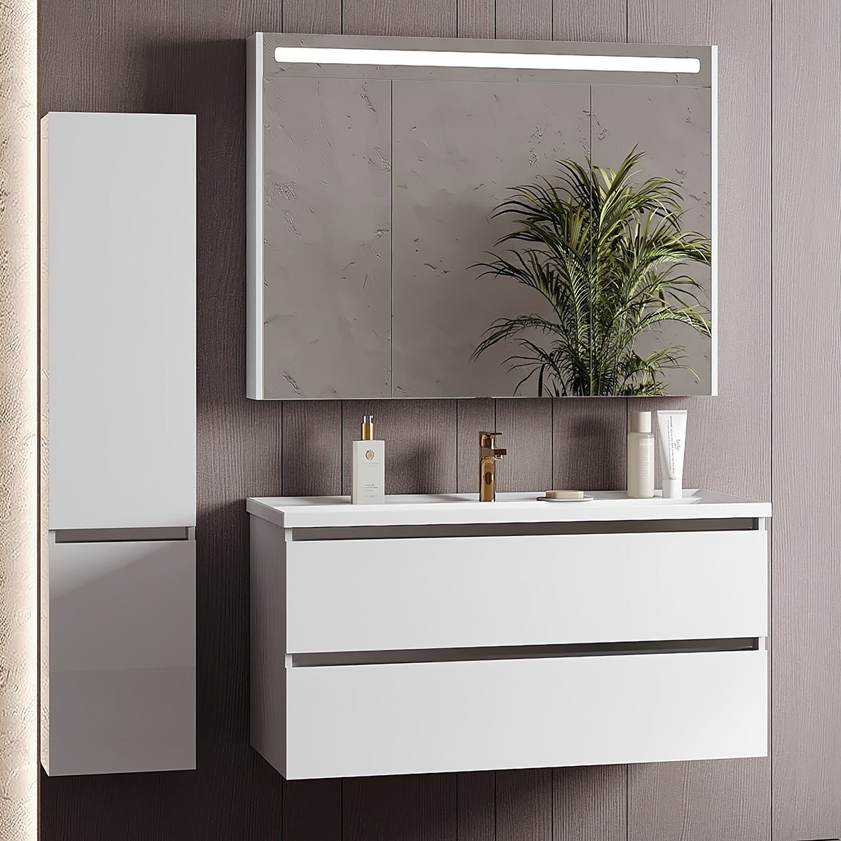 Умывальник Белюкс Фаворит 1000 Белый матовый (18), Solid Surface, без отверстия под смеситель Умывальник Белюкс Фаворит 1000 Белый матовый (18), Solid Surface, без отверстия под смеситель