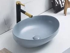 Умывальник накладной CeramaLux 78590MHL 50,2x36,3 голубой матовый Умывальник накладной CeramaLux 78590MHL 50,2x36,3 голубой матовый