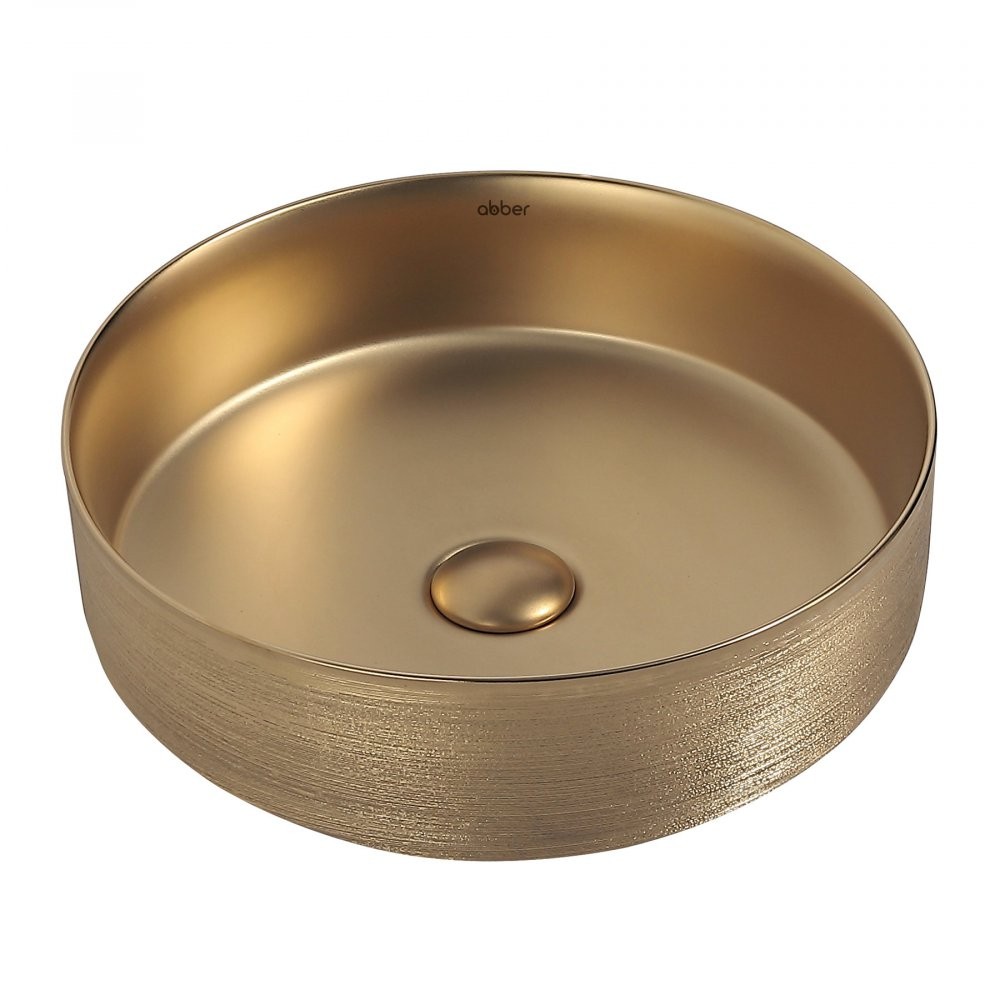 Умывальник Abber Bequem AC2109BGM 40x40 золото матовое Умывальник Abber Bequem AC2109BGM 40x40 золото матовое
