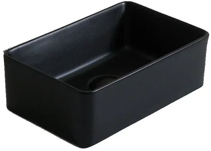 Умывальник накладной CeramaLux 6230MB 36,5x23,5 черный матовый Умывальник накладной CeramaLux 6230MB 36,5x23,5 черный матовый
