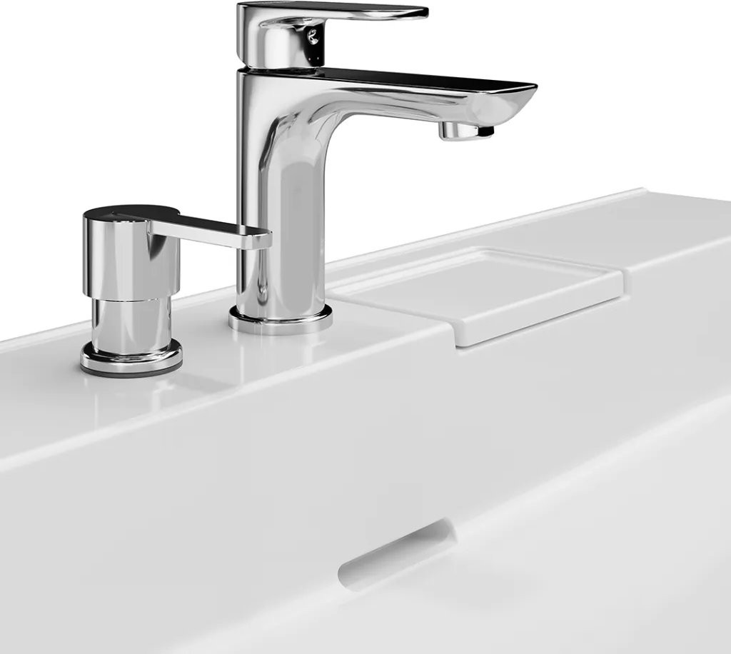 Умывальник подвесной/мебельный Kerama Marazzi Logica 90x48 с двумя отверстиями Умывальник подвесной/мебельный Kerama Marazzi Logica 90x48 с двумя отверстиями