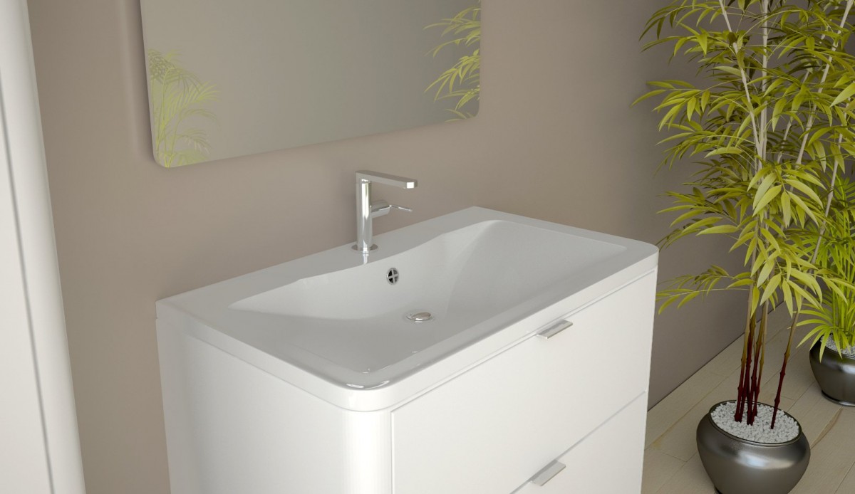 Умывальник Andrea Atlantica 800 80x45,5 белый Умывальник Andrea Atlantica 800 80x45,5 белый