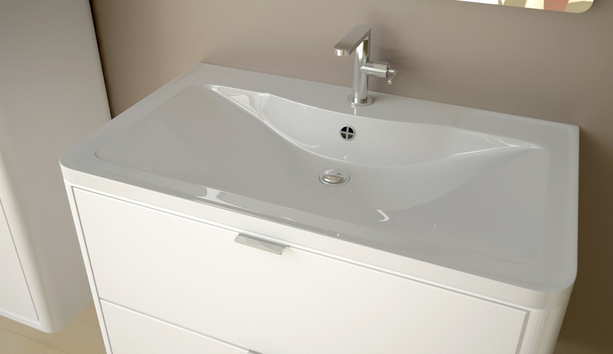 Умывальник Andrea Atlantica 800 80x45,5 белый Умывальник Andrea Atlantica 800 80x45,5 белый