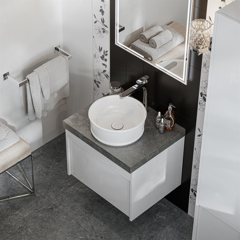 Умывальник накладной Kerama Marazzi CIRCO 36x36 белый Умывальник накладной Kerama Marazzi CIRCO 36x36 белый
