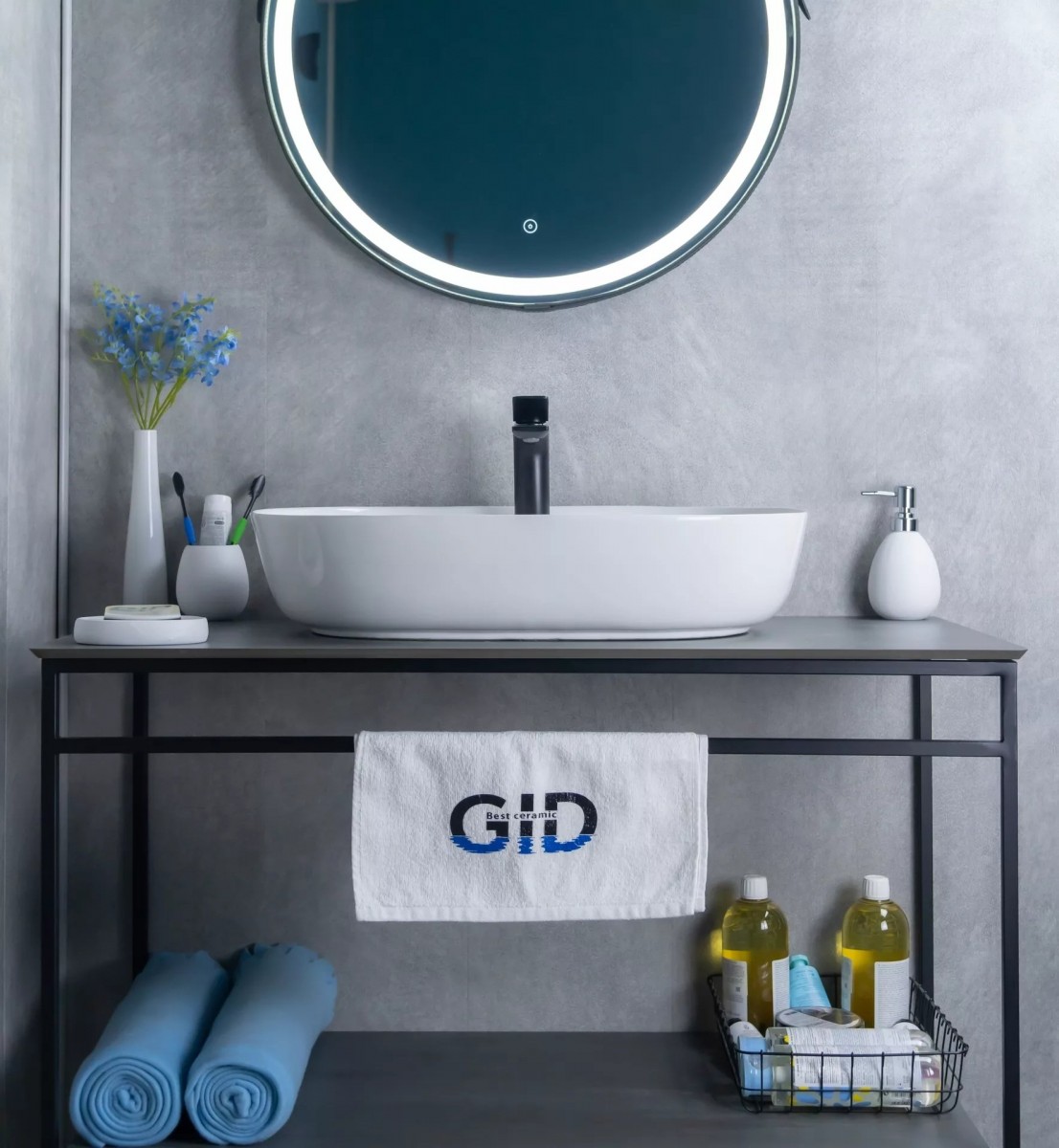 Умывальник накладной Gid D1346 61x41 белый Умывальник накладной Gid D1346 61x41 белый