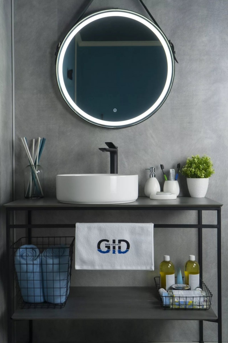 Умывальник накладной Gid N9424 40x40 белый Умывальник накладной Gid N9424 40x40 белый