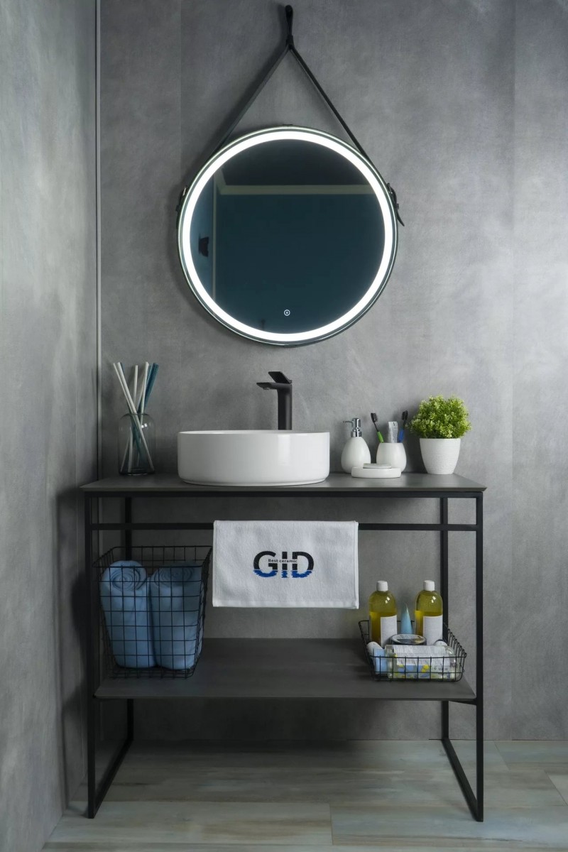 Умывальник накладной Gid N9424 40x40 белый Умывальник накладной Gid N9424 40x40 белый