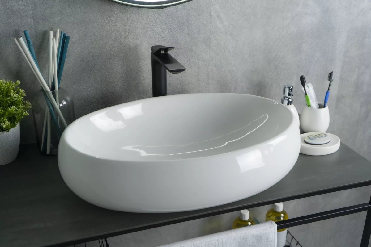 Умывальник накладной Gid N9030a 60x41 белый Умывальник накладной Gid N9030a 60x41 белый