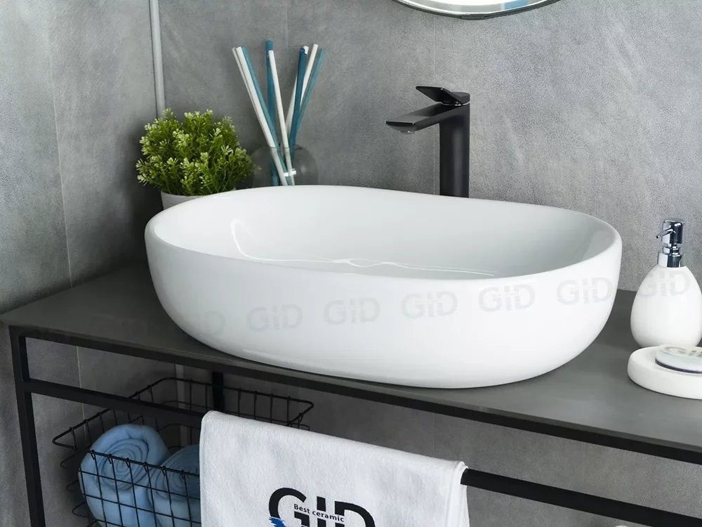 Умывальник накладной Gid N9026a 60x40 белый Умывальник накладной Gid N9026a 60x40 белый