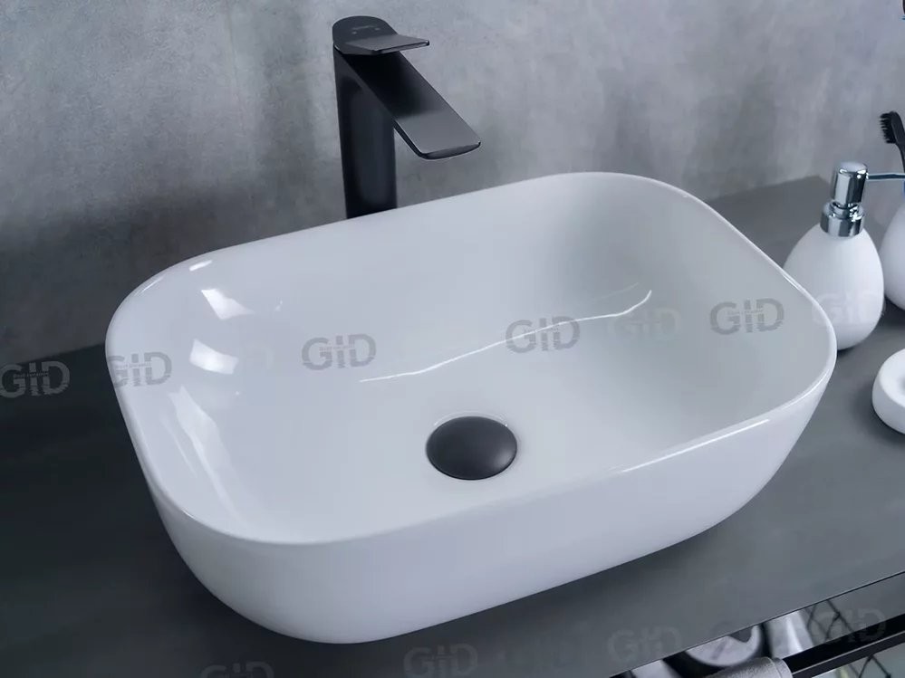 Умывальник накладной Gid D1333 46x32,5 белый Умывальник накладной Gid D1333 46x32,5 белый