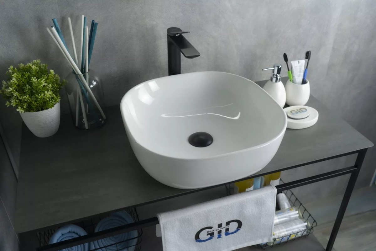 Умывальник накладной Gid D1301 42.5x42.5 белый Умывальник накладной Gid D1301 42.5x42.5 белый